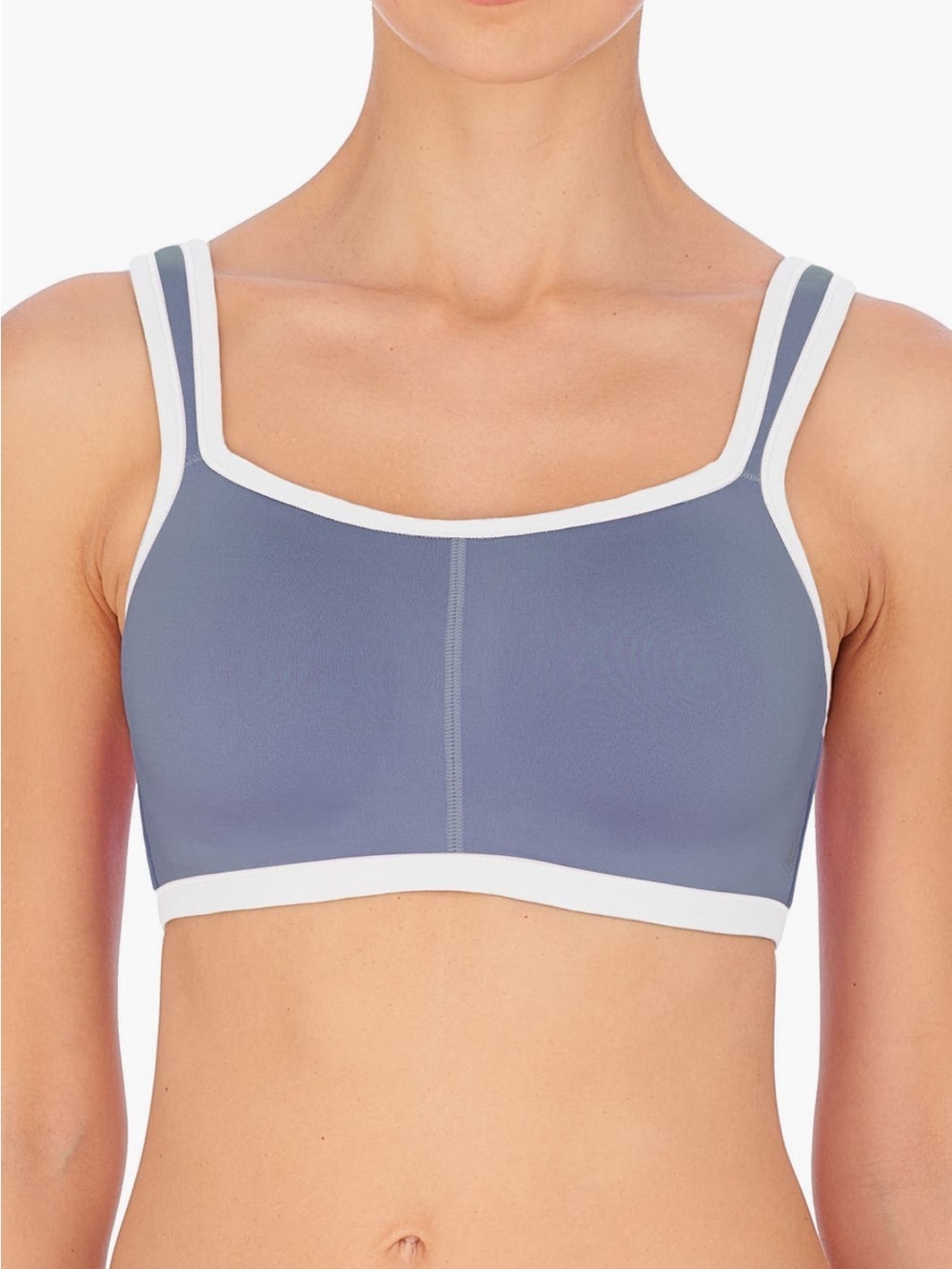 Natori Yogi Convertible Sports Bra in Ocean Storm/White in 32D NWT